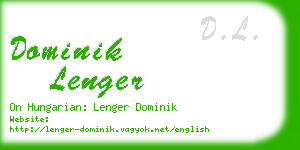 dominik lenger business card